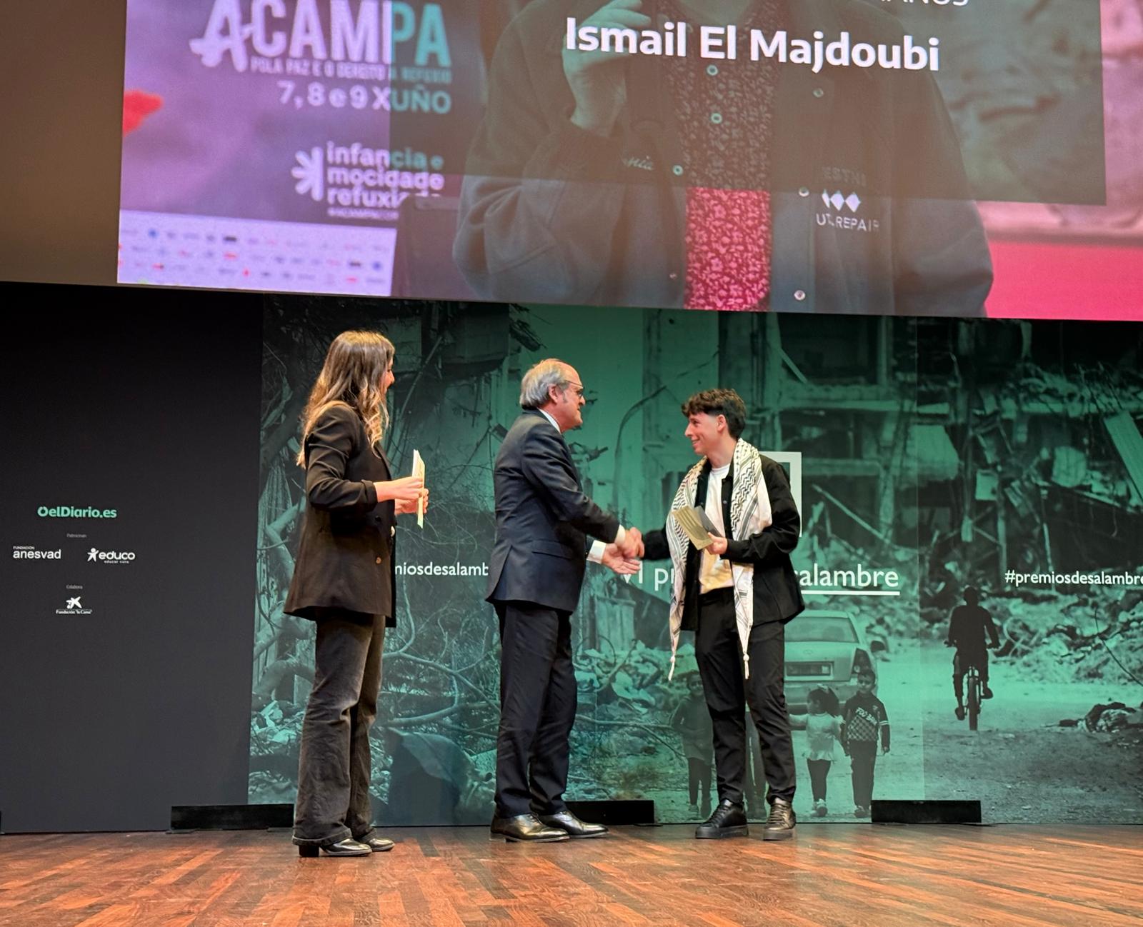 El Defensor del Pueblo, Ángel Gabilondo, en la VI Edición de los Premios Desalambre,