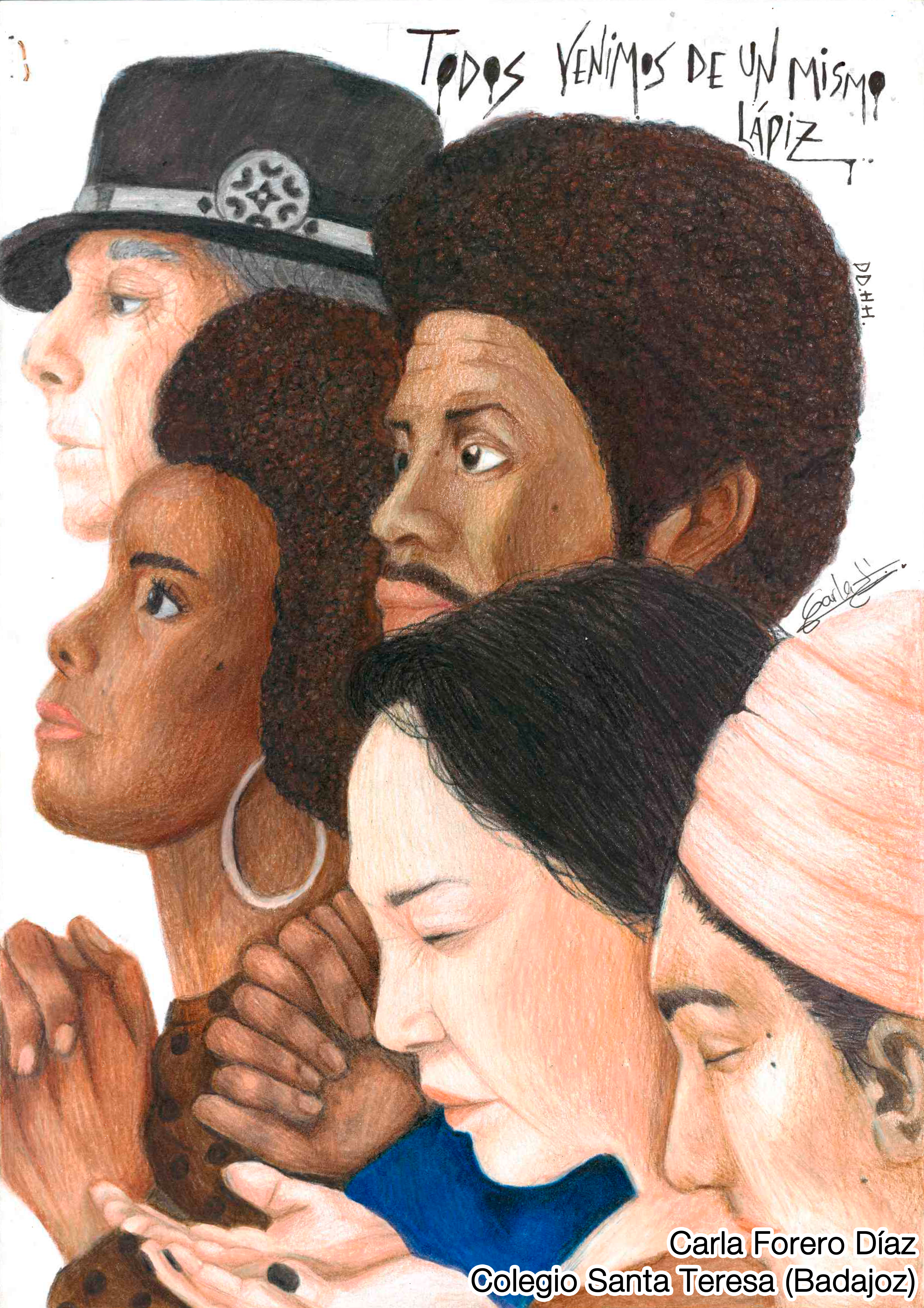 Dibujo ganador categoría Educación Secundaria en la XX edición del Concurso de Dibujo