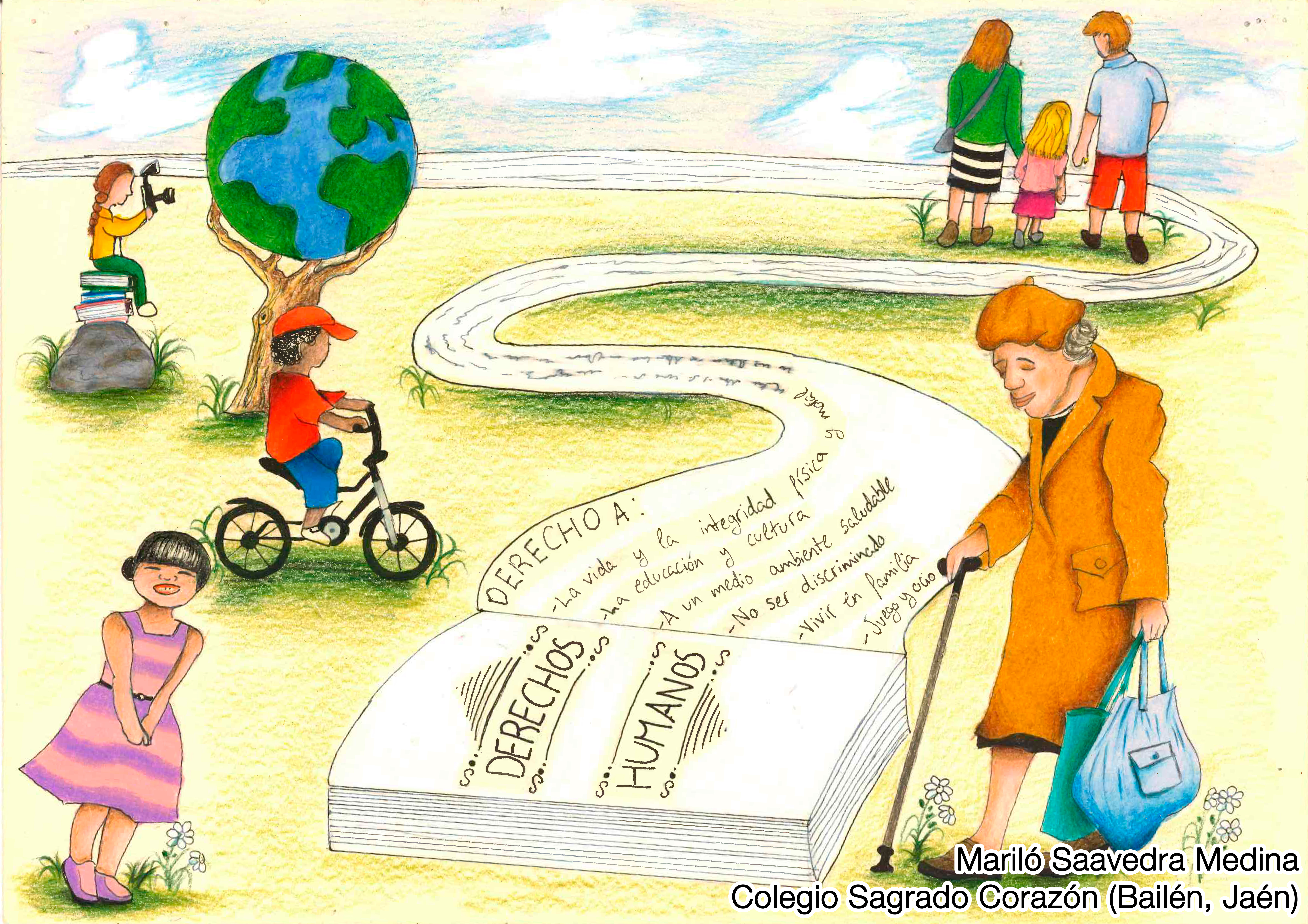 Dibujo ganador categoría Educación Primaria en la XX edición del Concurso de Dibujo