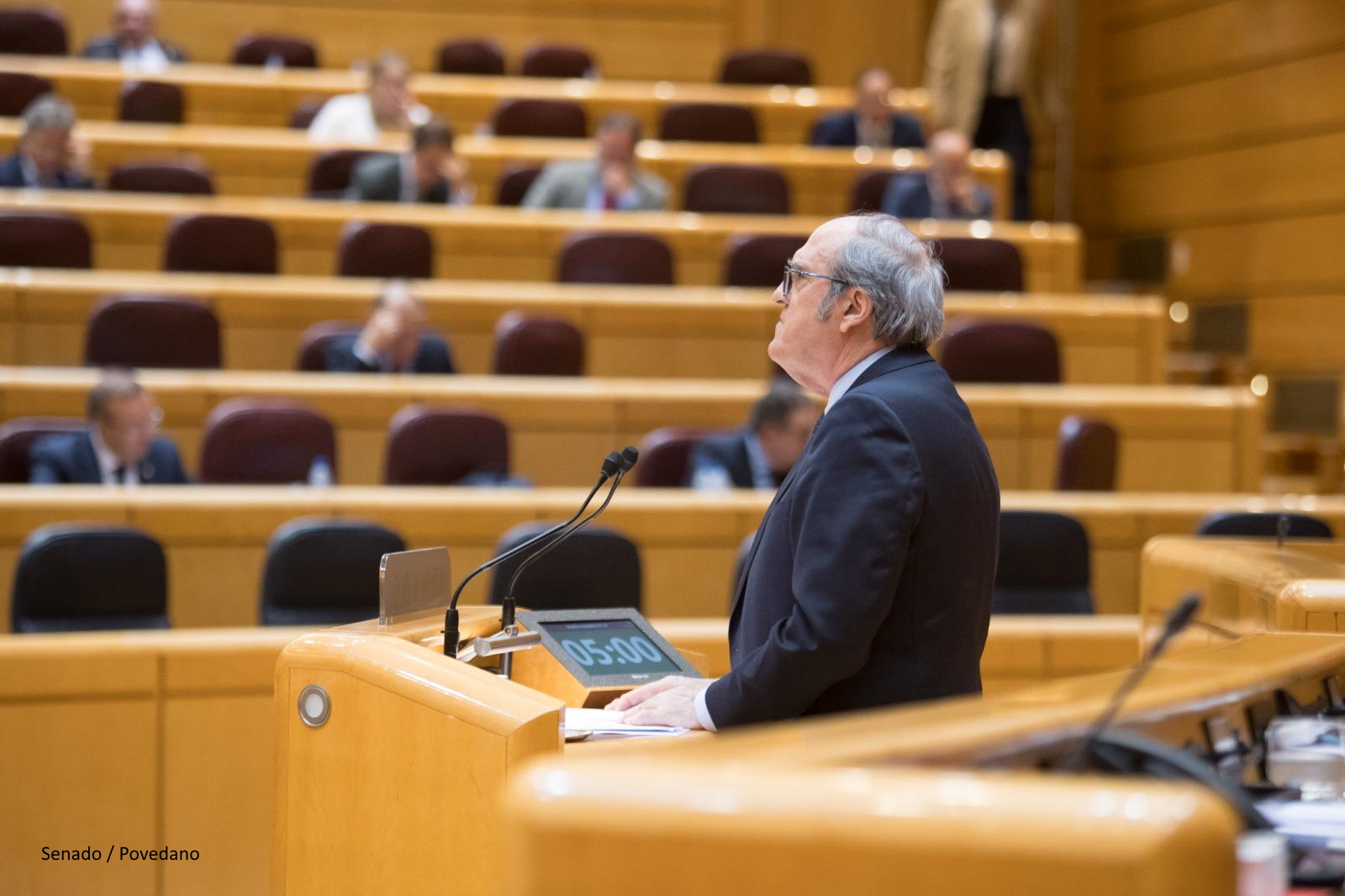 El Defensor del Pueblo, Ángel Gabilondo, comparece en el Pleno del Senado para presentar el Informe anual 2024