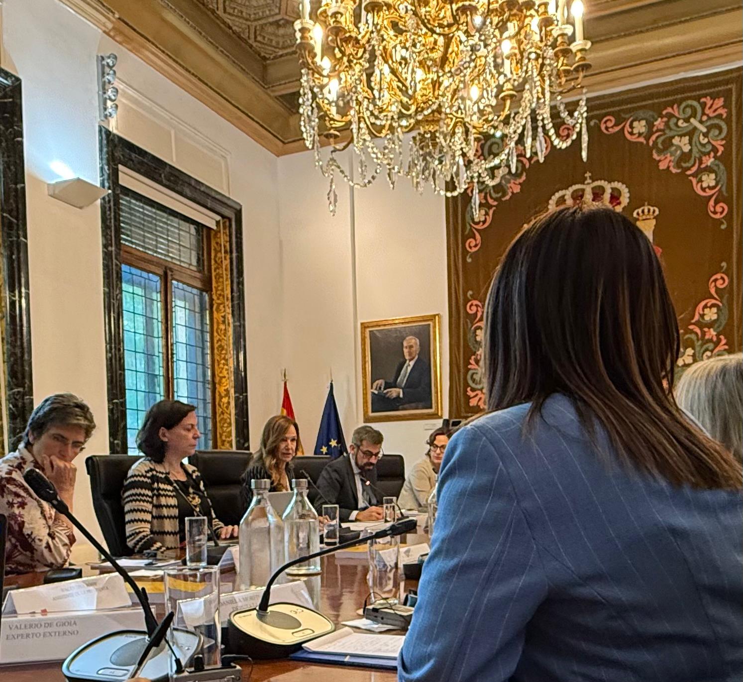 Teresa Jiménez-Becerril se reúne con una delegación del Parlamento de Italia