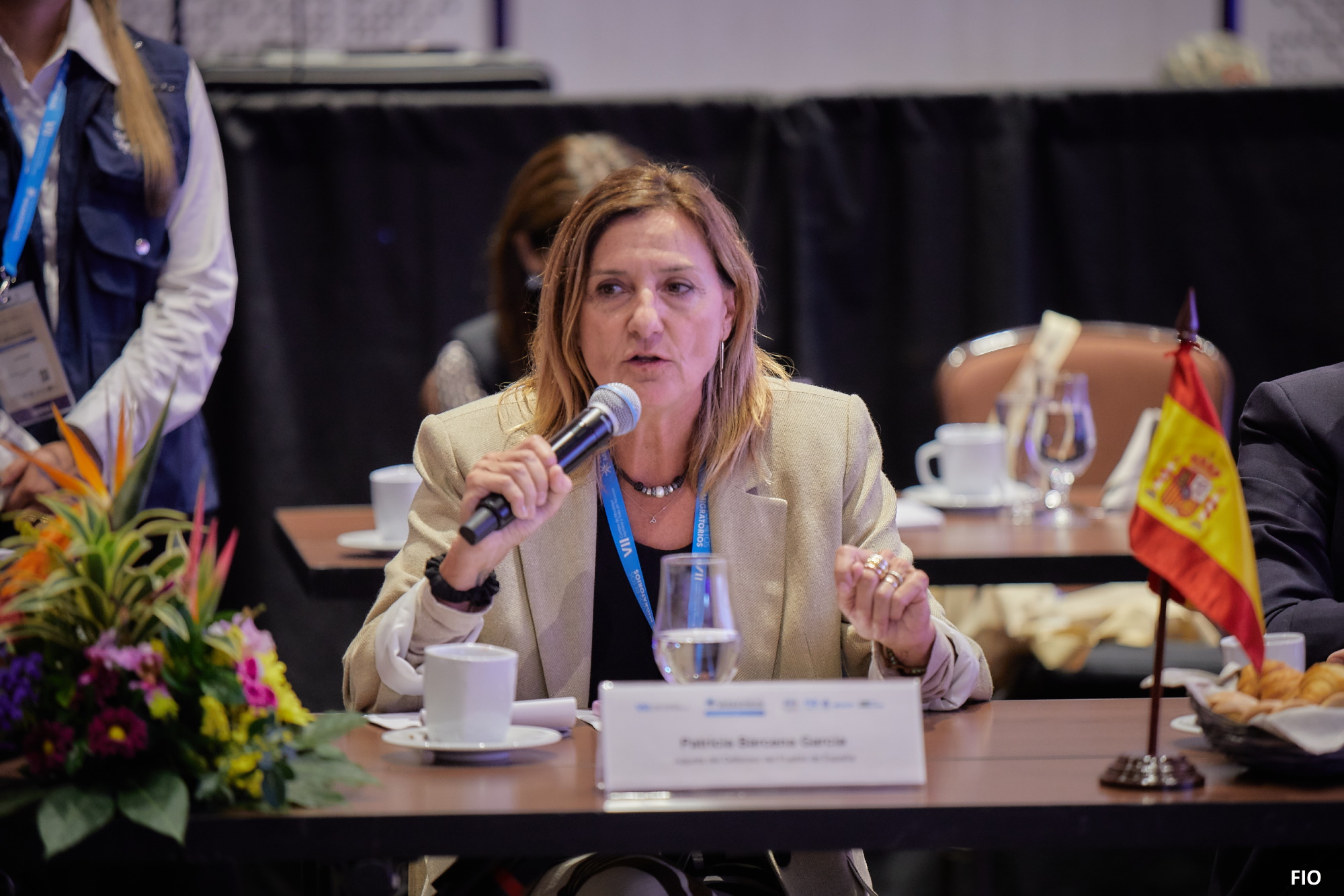 La adjunta segunda del Defensor del Pueblo, Patricia Bárcena interviene en la VII Cumbre de Movilidad Humana y Trata de Personas de la FIO