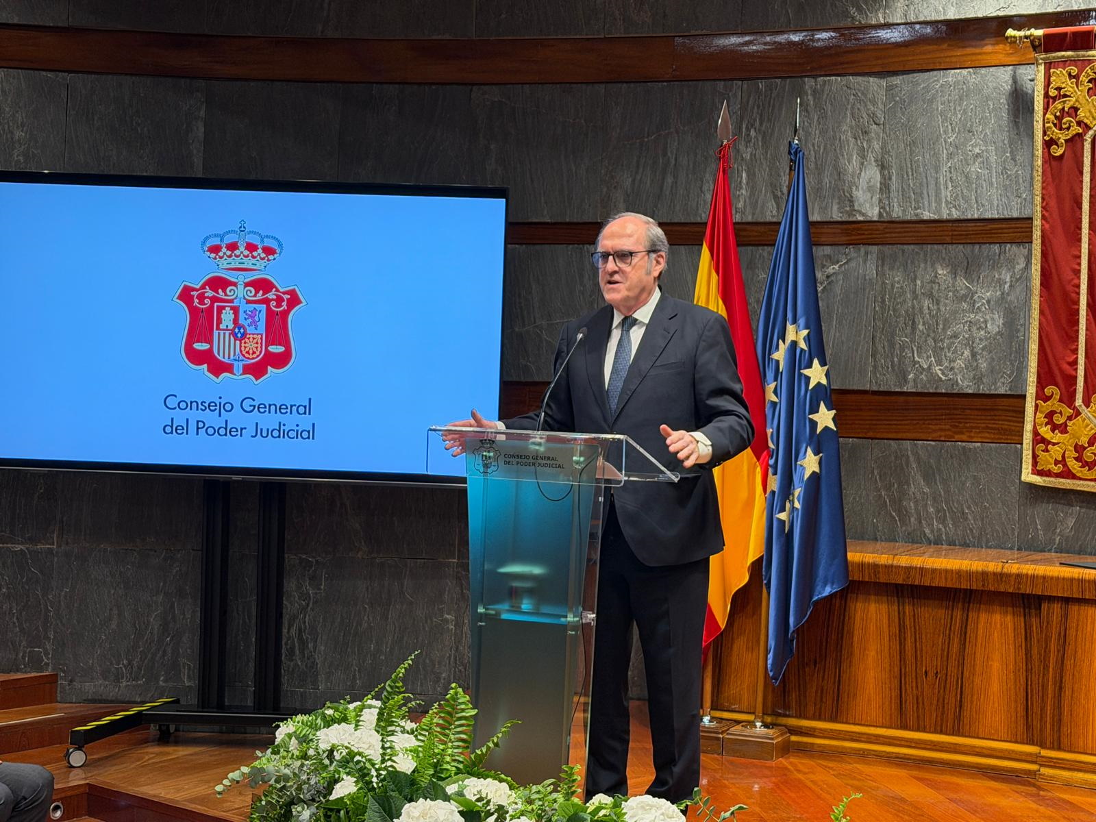 Intervención del Defensor del Pueblo en los XX Premios Observatorio Contra la Violencia Doméstica y de Género para agradecer el galardón a la institución
