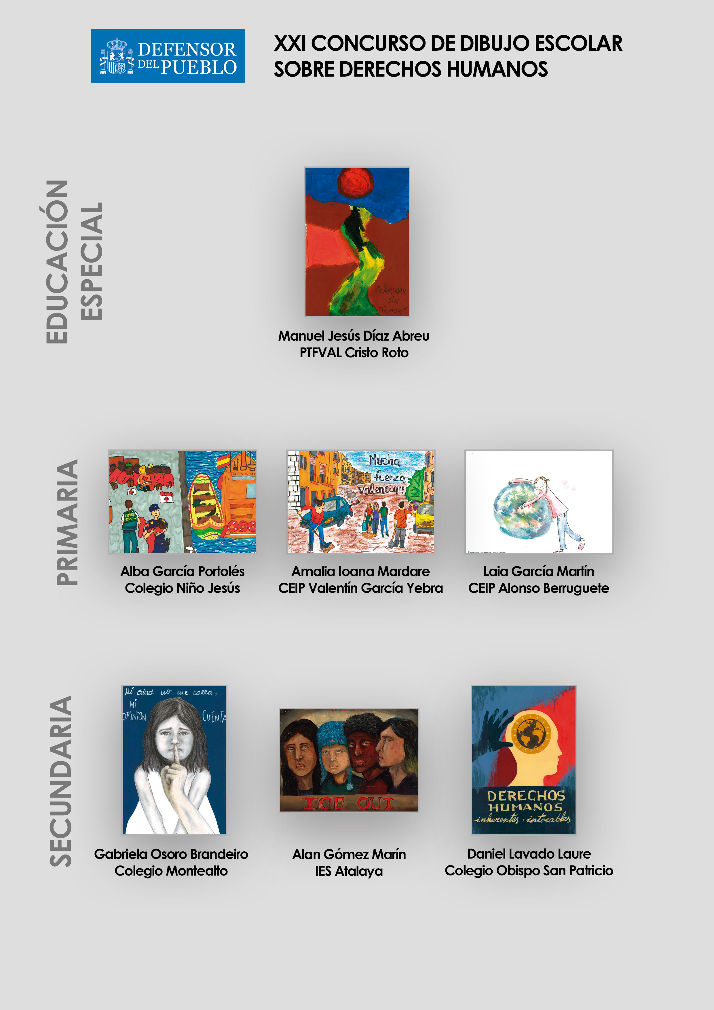 Ganadores XXI Concurso Dibujos DP