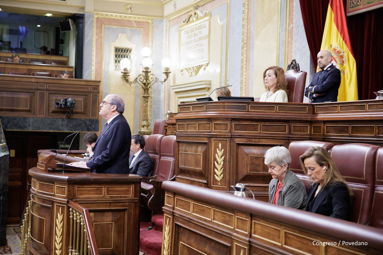 Ángel Gabilondo presenta en el Pleno del Congreso el Informe 2025 de la institución Defensor del Pueblo