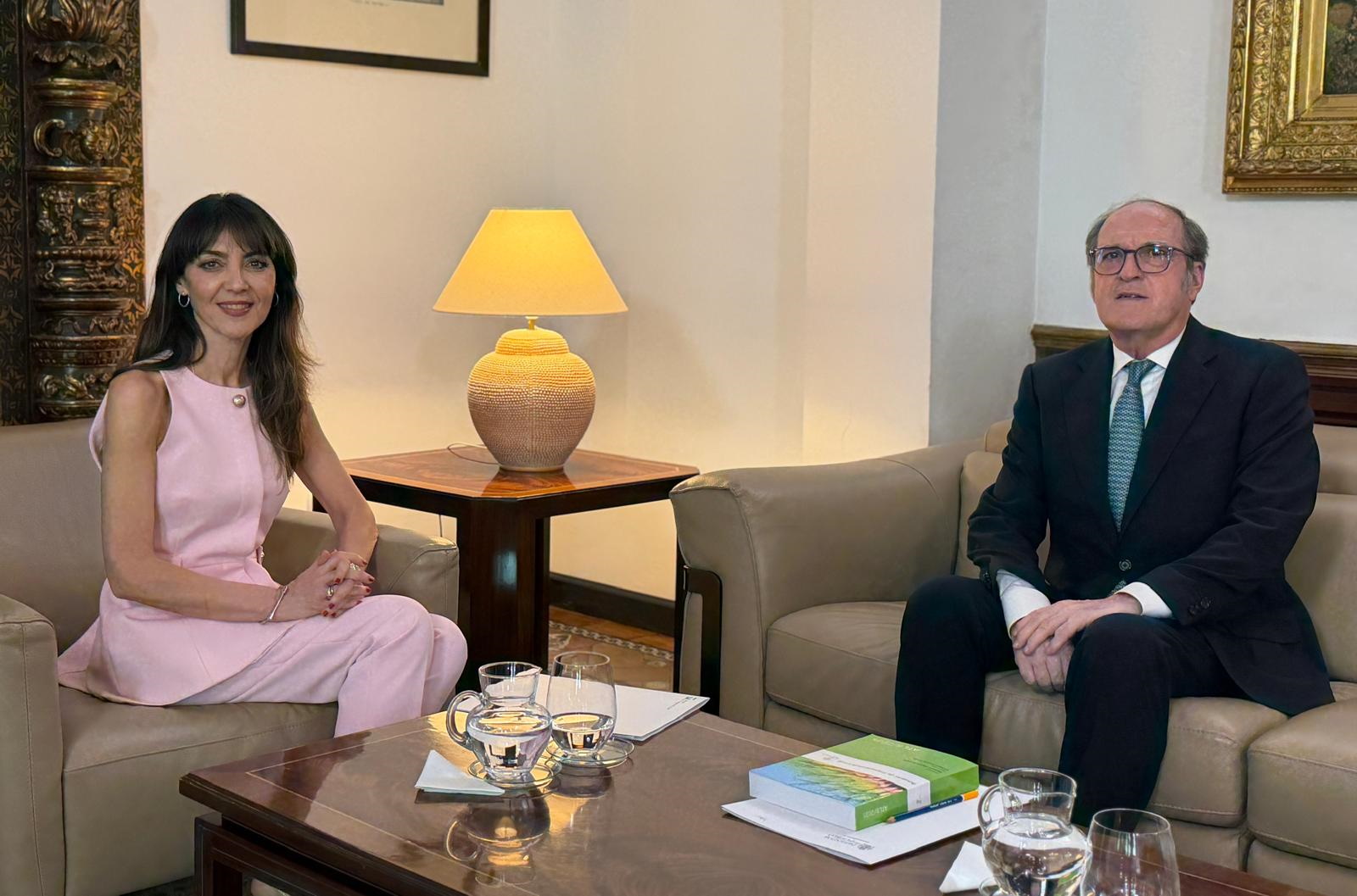 Ángel Gabilondo se reúne con la nueva presidenta del Consejo de Transparencia, Concepción Campos